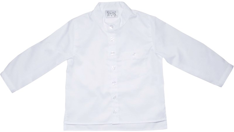 Skjorta, utan krage, vit