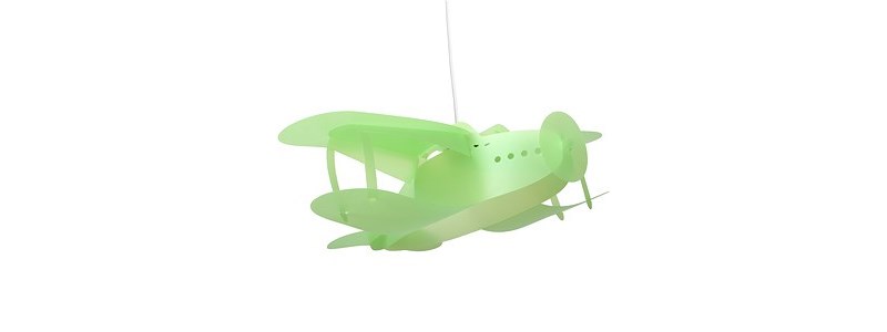 Flygplanslampa, grön