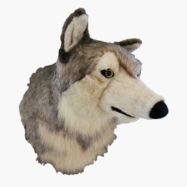 Animal head, Wolf