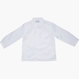 Skjorta, utan krage, vit