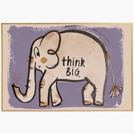 Affisch, elefant