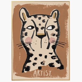 Affisch, leopard