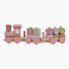 Train with blocks, pink
